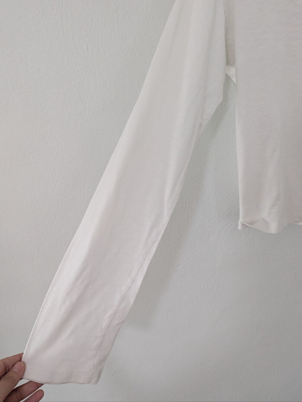 Rag & Bone Scribble Embroidered Star Long Sleeve Shirt Crop White Medium M - Picture 4 of 10
